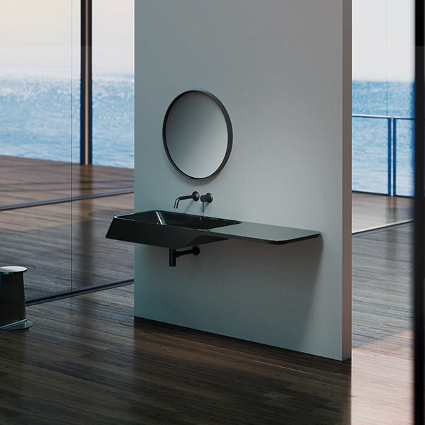 VELA Series forged carbon fiber wall mount sink