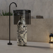 MonBlari HALO Series BvIgari Purple pedestal bathroom sink