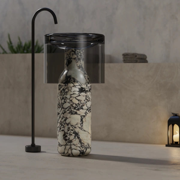 MonBlari HALO Series BvIgari Purple pedestal bathroom sink
