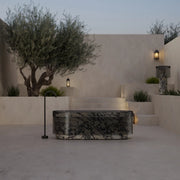 MonBlari HALO Series BvIgari Purple natural marble freestanding bathtub