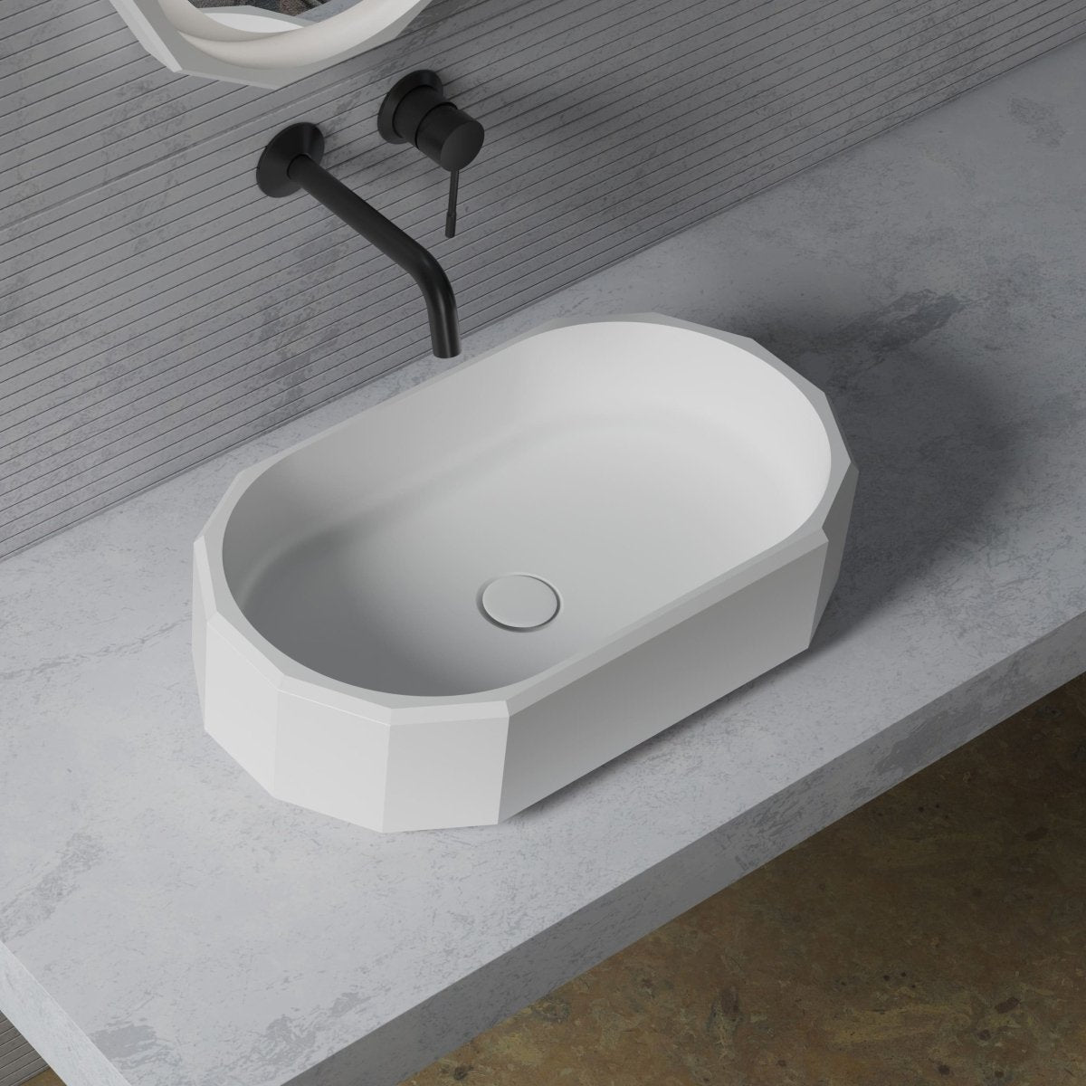 BERYL Series countertop sink for modern bathroom spaces