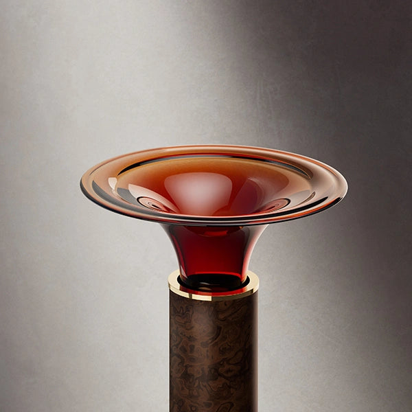 Luxury bathroom pedestal sink with elegant curved silhouette by MonBlari