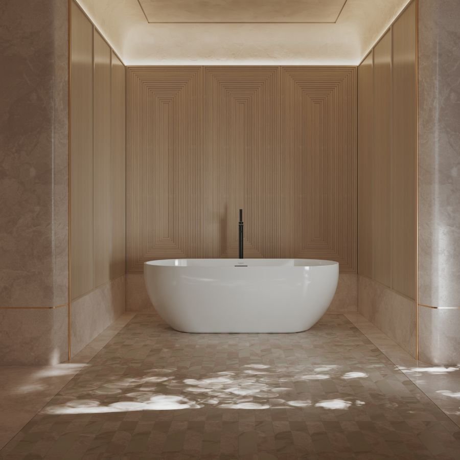 acrylic freestanding bathtub for modern bathroom spaces