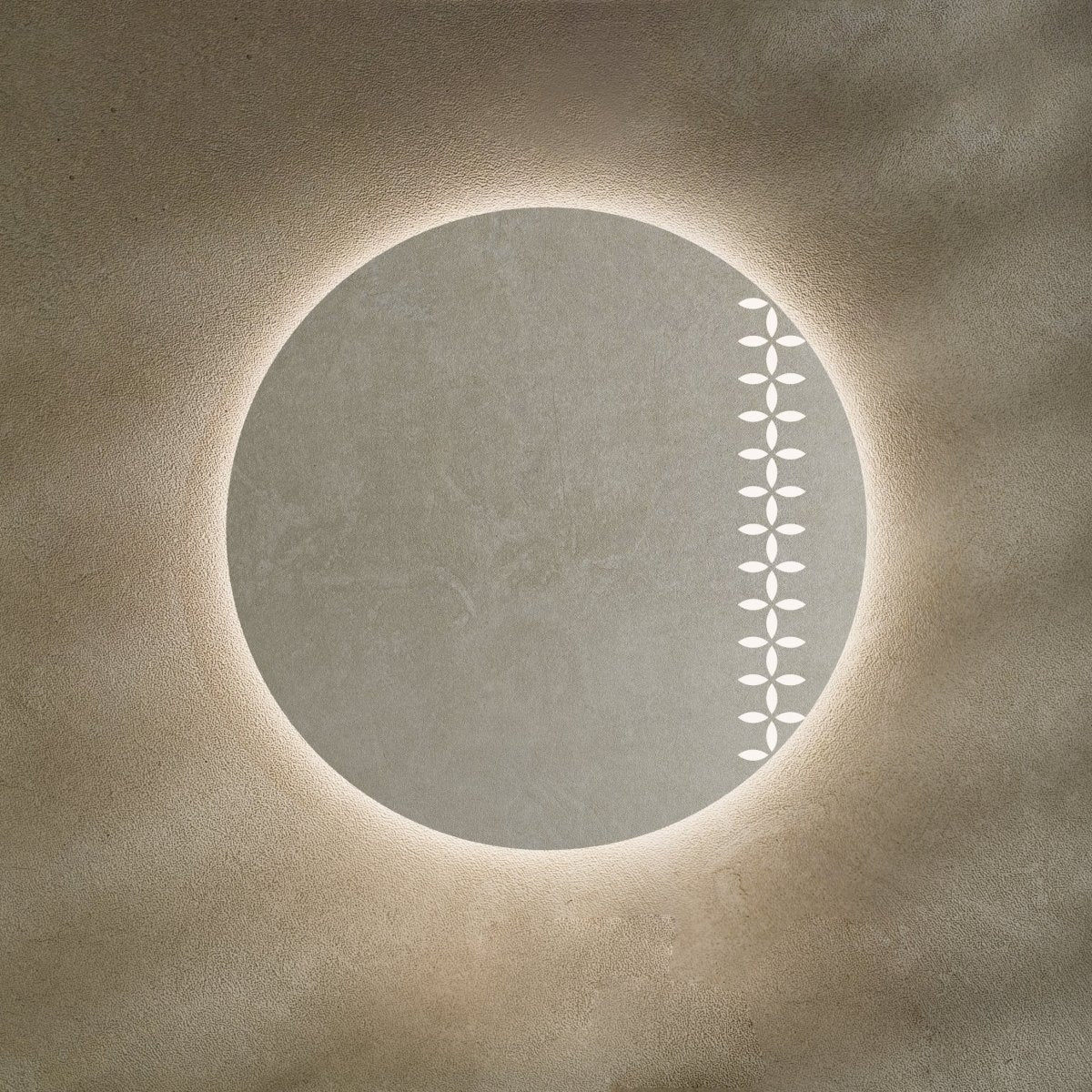 Linglong Series round mirror with clean modern frame