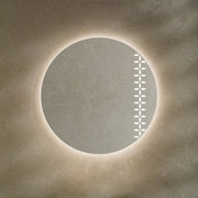Linglong Series round mirror with clean modern frame