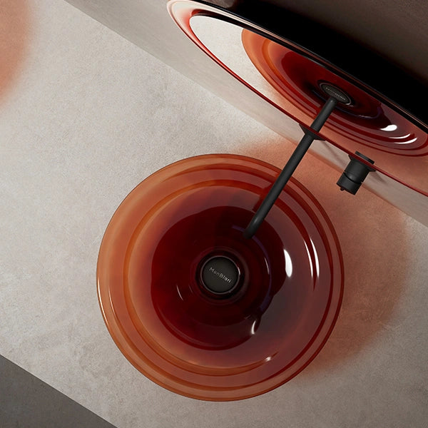 Luxury vessel sink with elegant curved silhouette by MonBlari