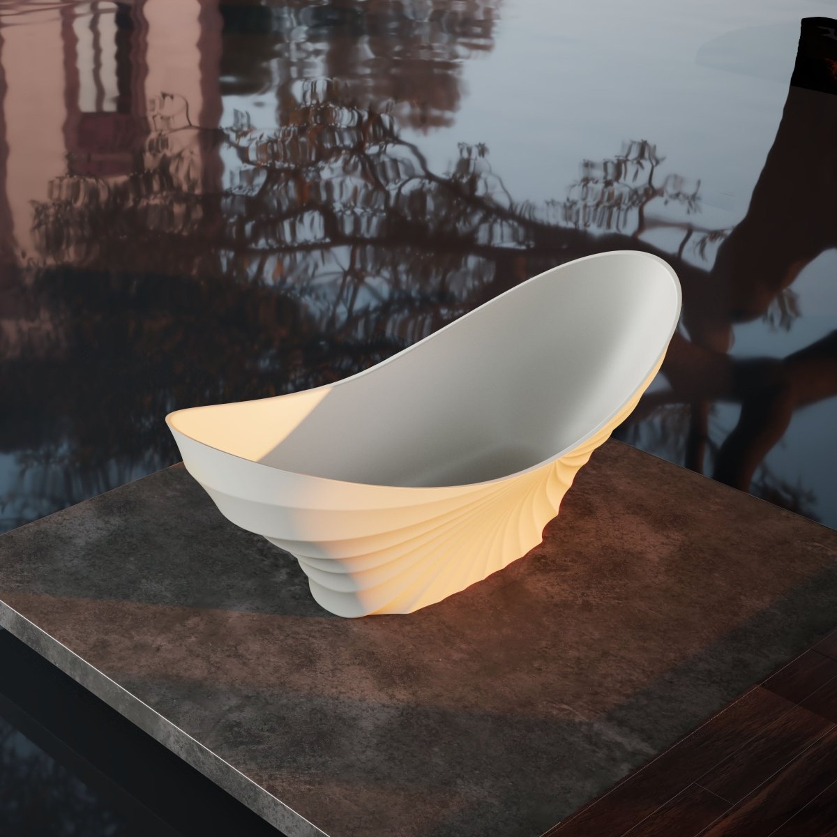 GINKNOVA Series freestanding bathtub with elegant simple structure