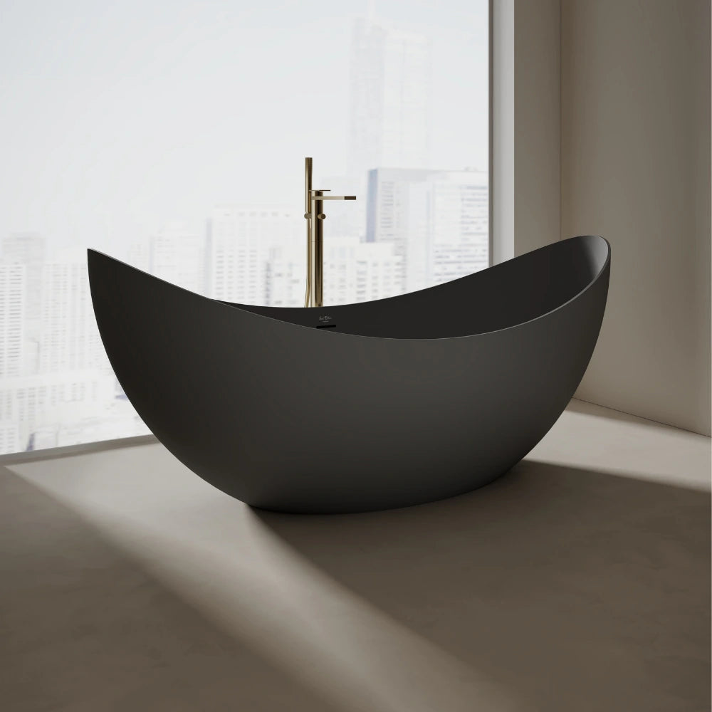 solid surface bathtub designed for relaxing bathing