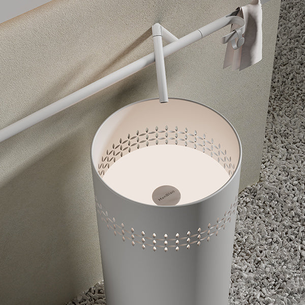 Sculptural pedestal basin for contemporary bathroom