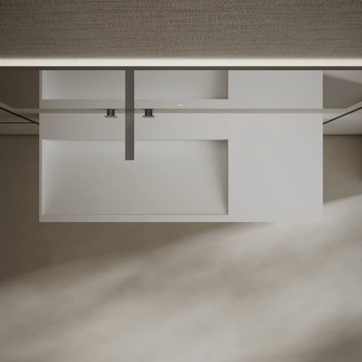 Modern matte white bathroom basin featuring a sleek wall mounted design