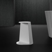SWING Series minimalist bathroom shower stool with matte white finish