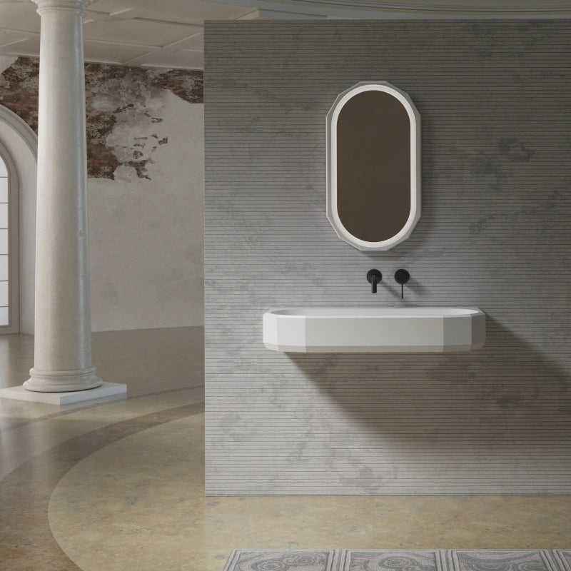 Wall Mounted Solid Surface Bathroom Basin