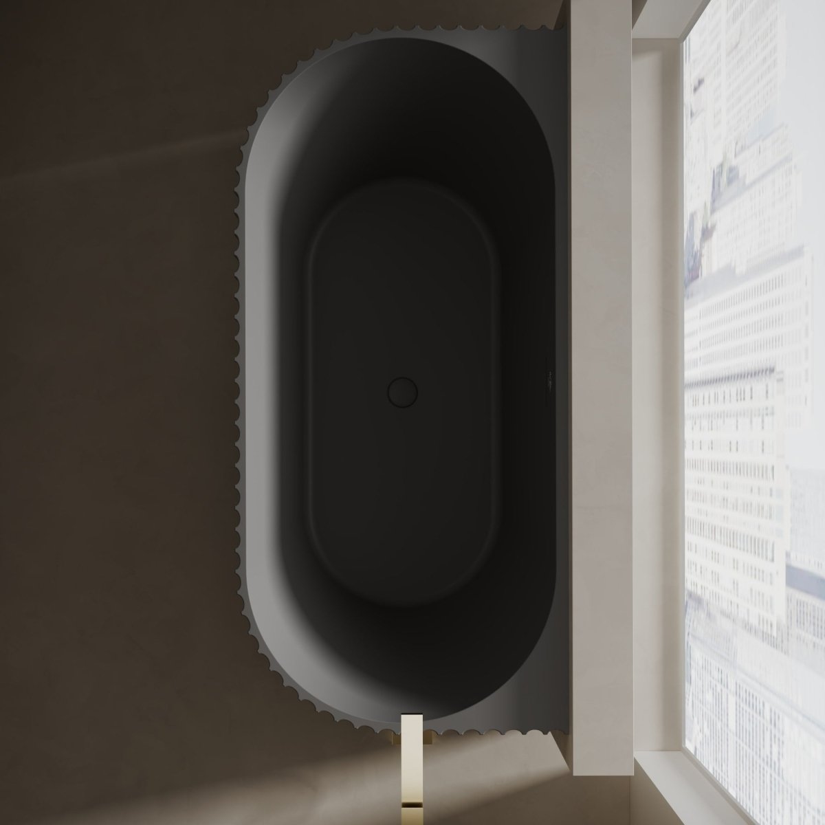 soaking tub designed for modern residential bathrooms