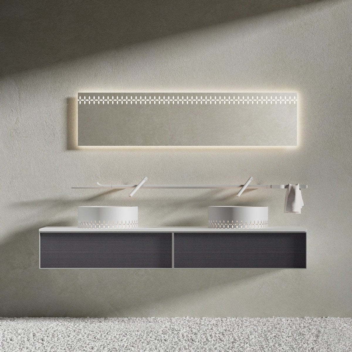 Linglong Series bathroom vanity with minimalist cabinet design