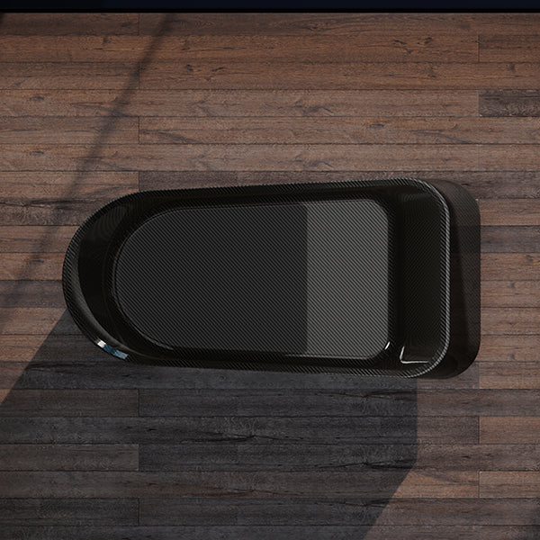 Modern carbon fiber freestanding bathtub for contemporary luxury bathrooms
