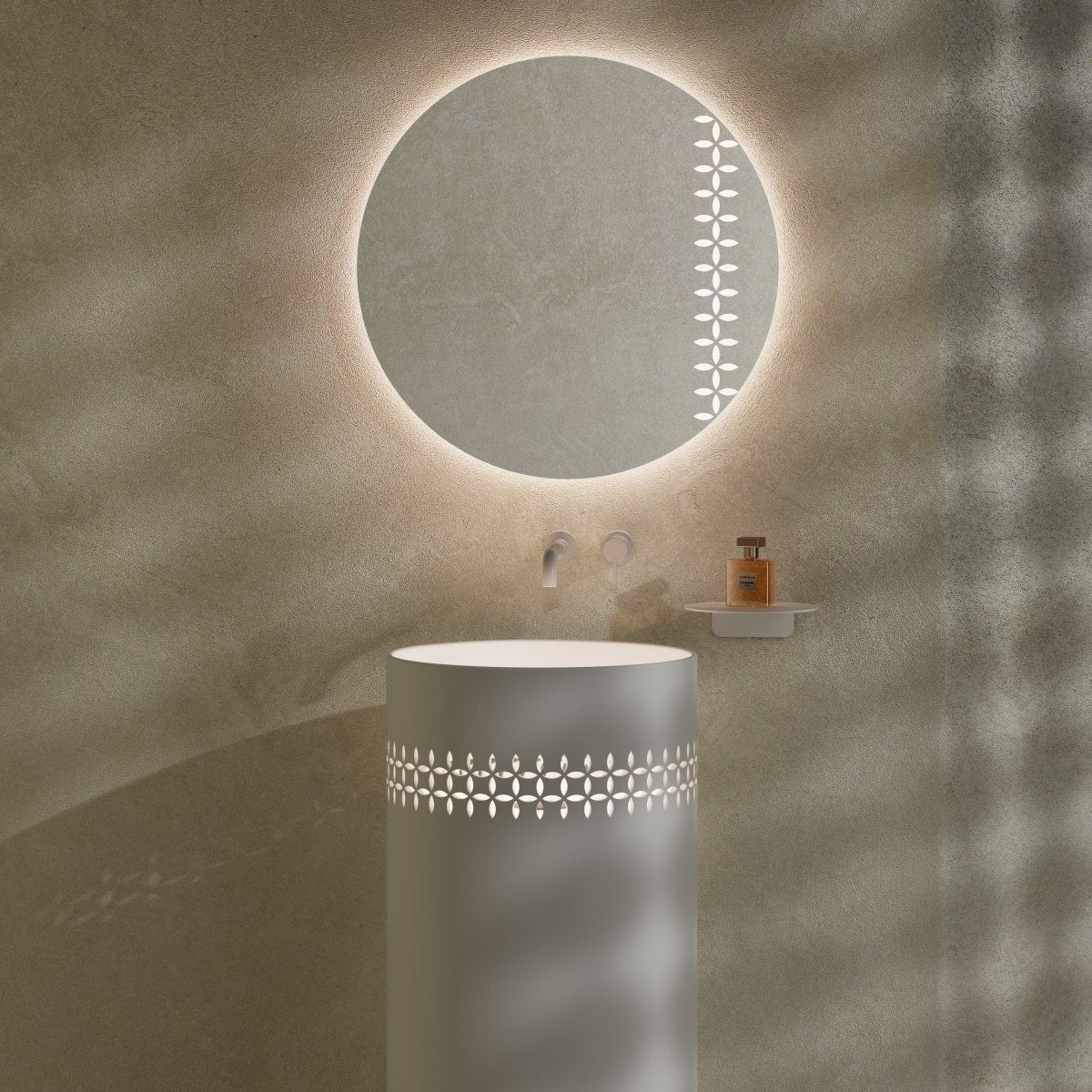 Linglong Series pedestal sink with minimalist design style