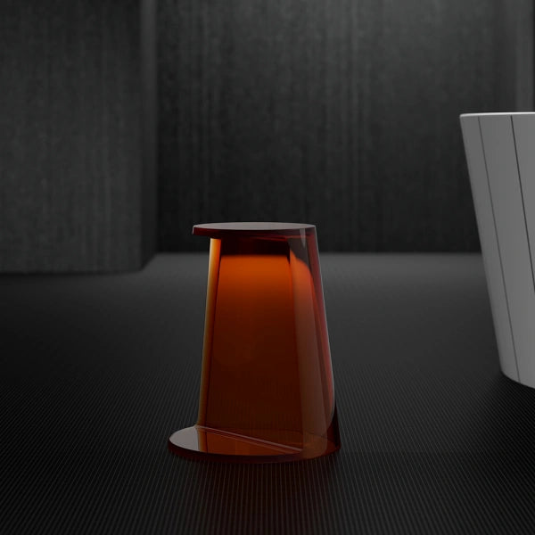 Contemporary resin shower stool with compact space-saving design