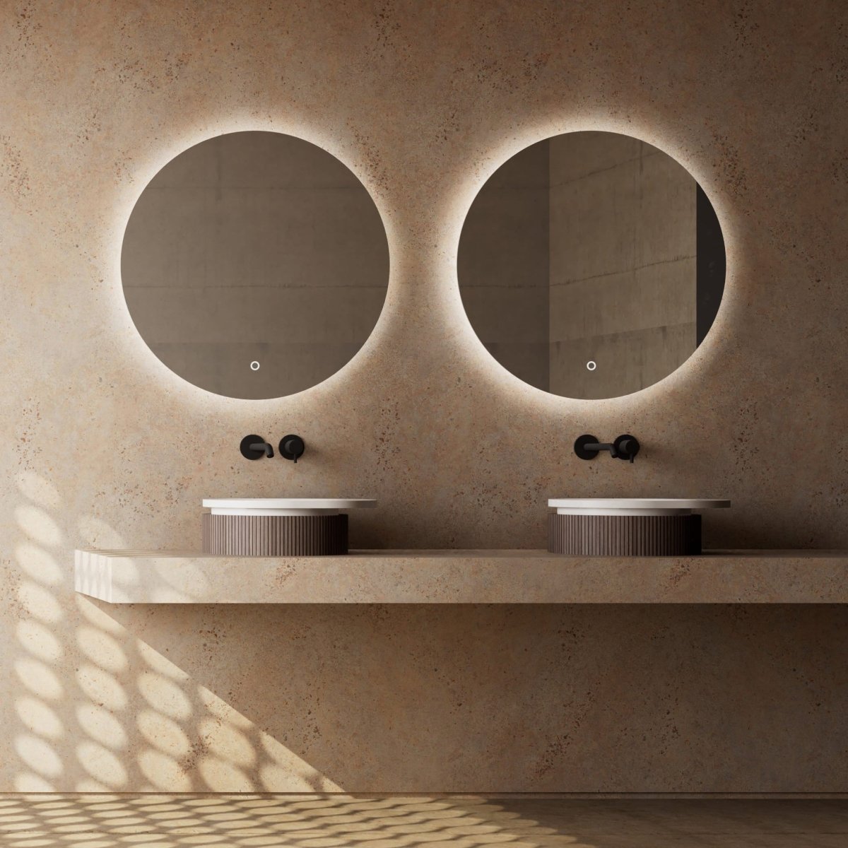 FOREST Series vessel sink with refined fluted texture