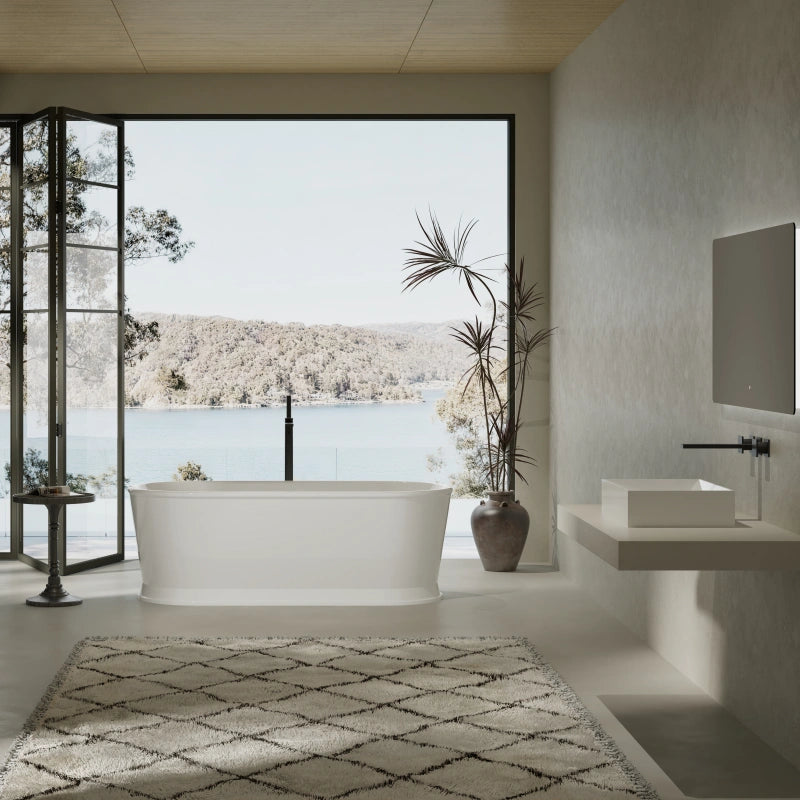 Luxury acrylic freestanding soaking bathtub for modern bathroom