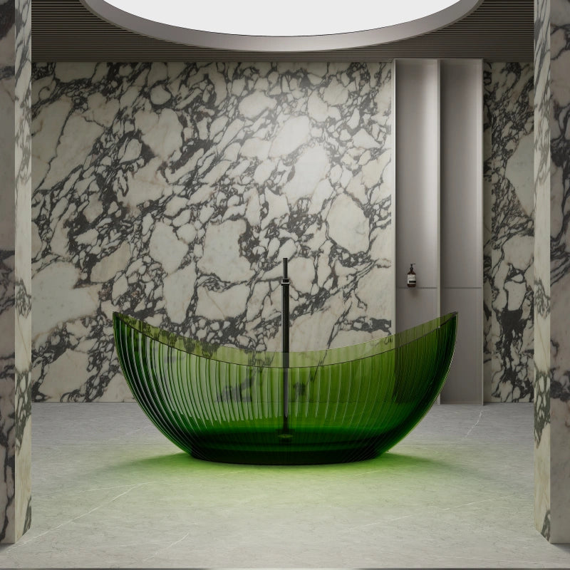 71 inch MonBlari resin double slipper soaking bathtub