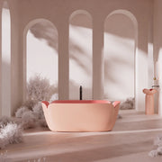 FLOWER Series solid surface freestanding bathtub