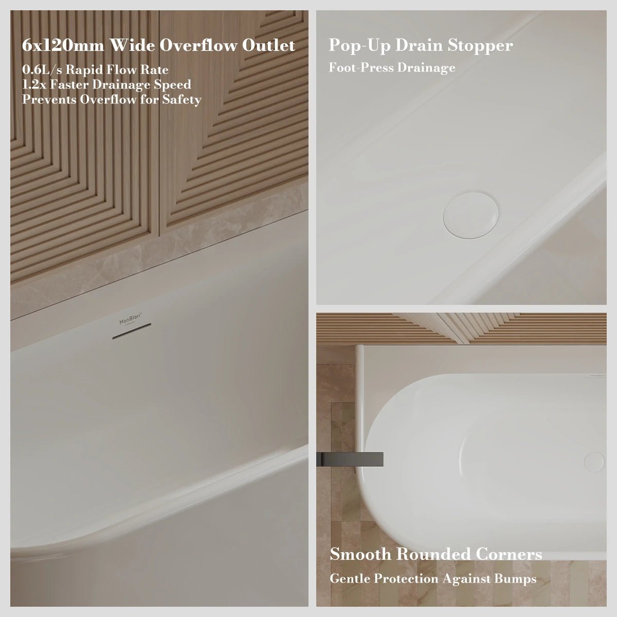 modern acrylic bath tub freestanding bathtub
