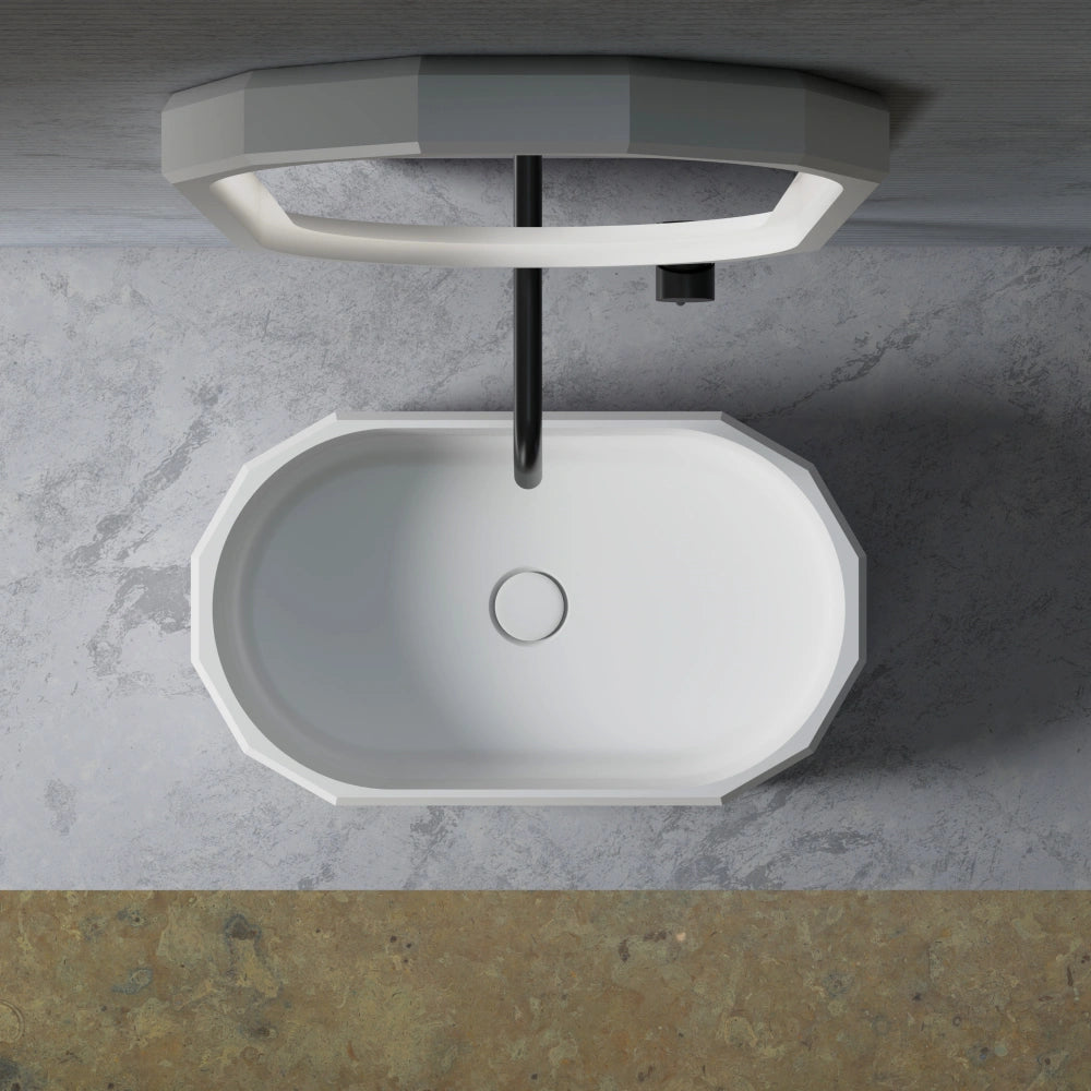 BERYL Series countertop sink designed for contemporary bathrooms