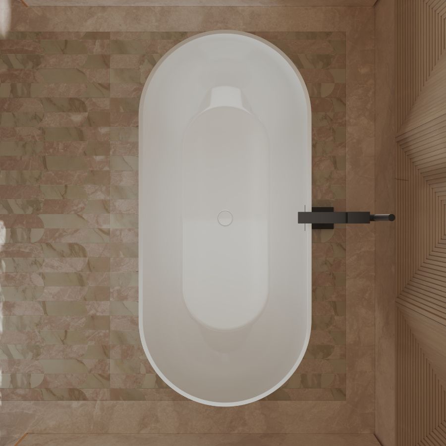 acrylic freestanding bathtub designed for contemporary bathrooms
