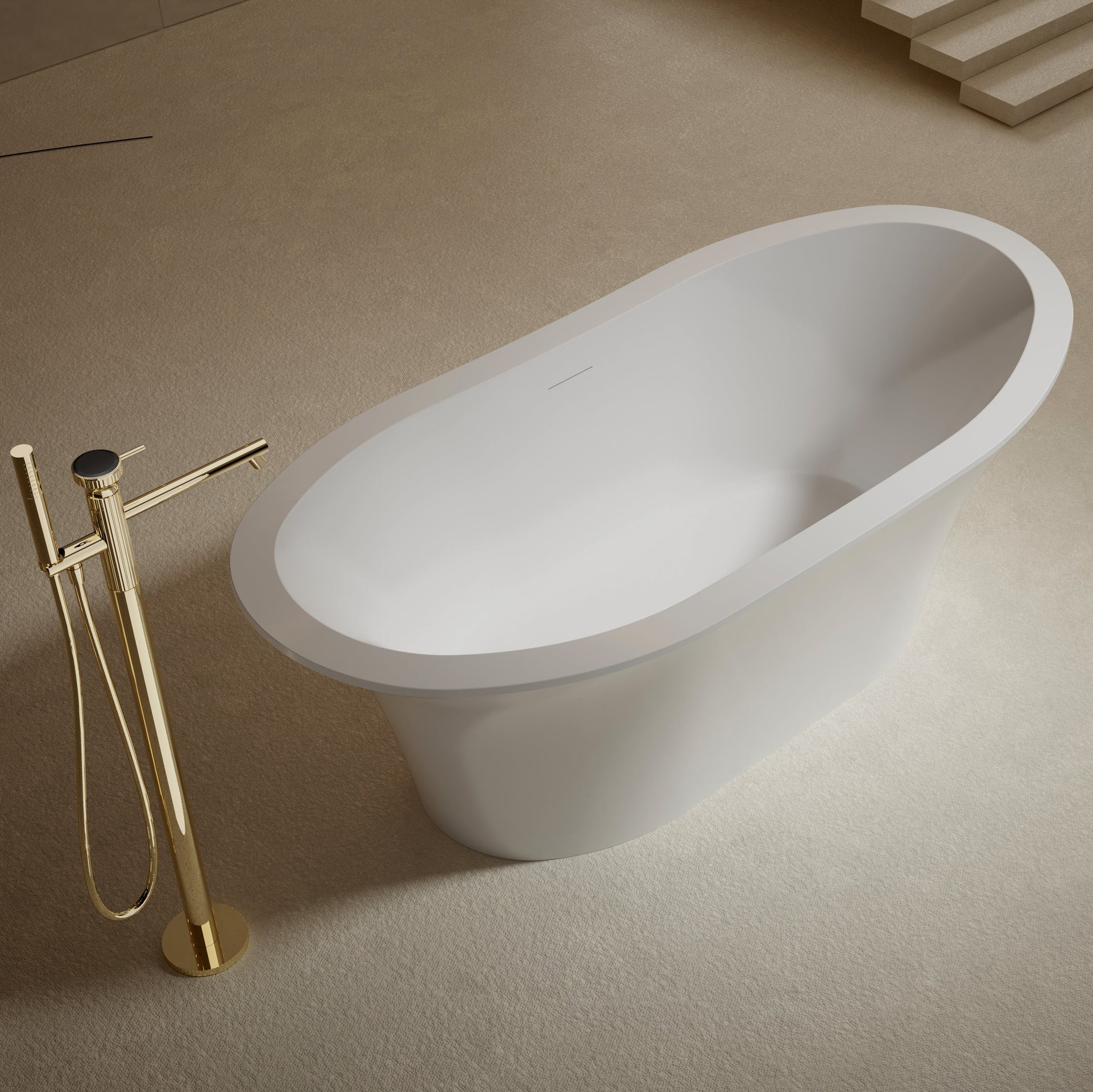 acrylic freestanding bathtub designed for contemporary bathrooms