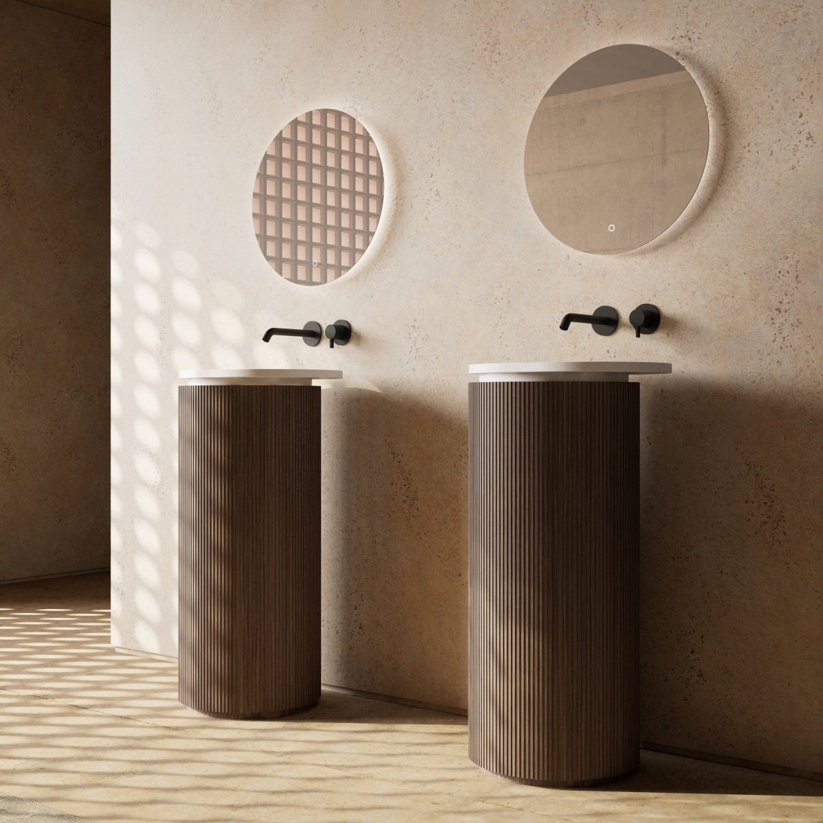 FOREST Series pedestal sink for contemporary bathroom spaces