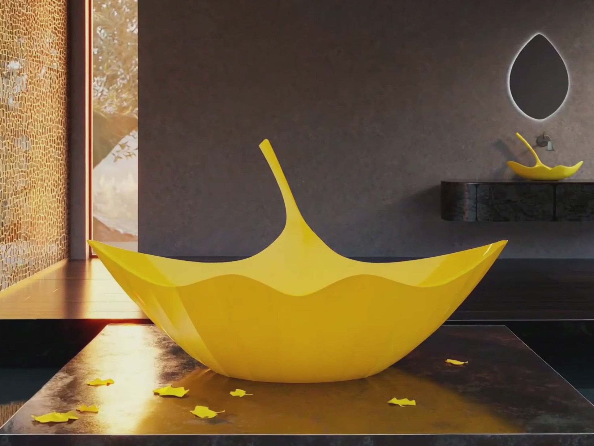 Load video: 69 Inch MonBlari GINKNOVA Series Freestanding Bathtub