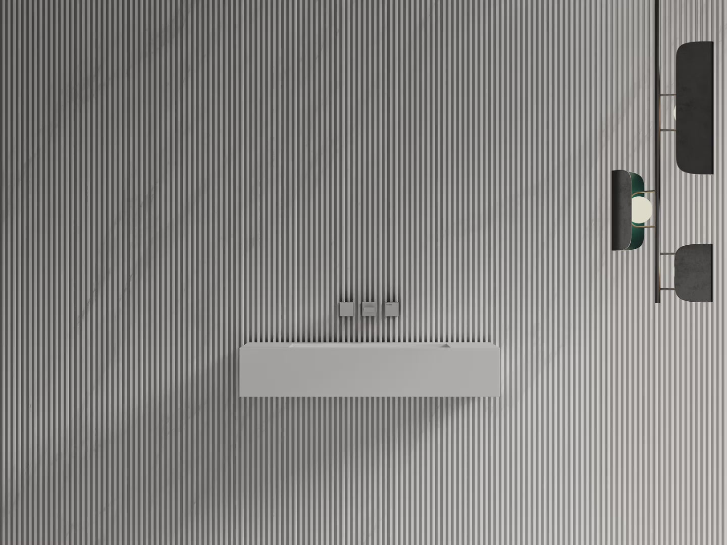 Load video: 31.5 Inch MonBlari SERENE SERIES Solid Surface Wall Mount Sink Bathroom Sink