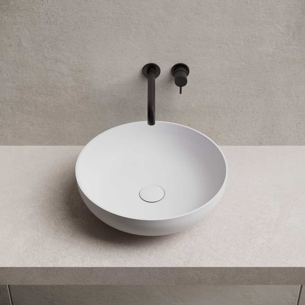 White round sink bathroom sink modern style