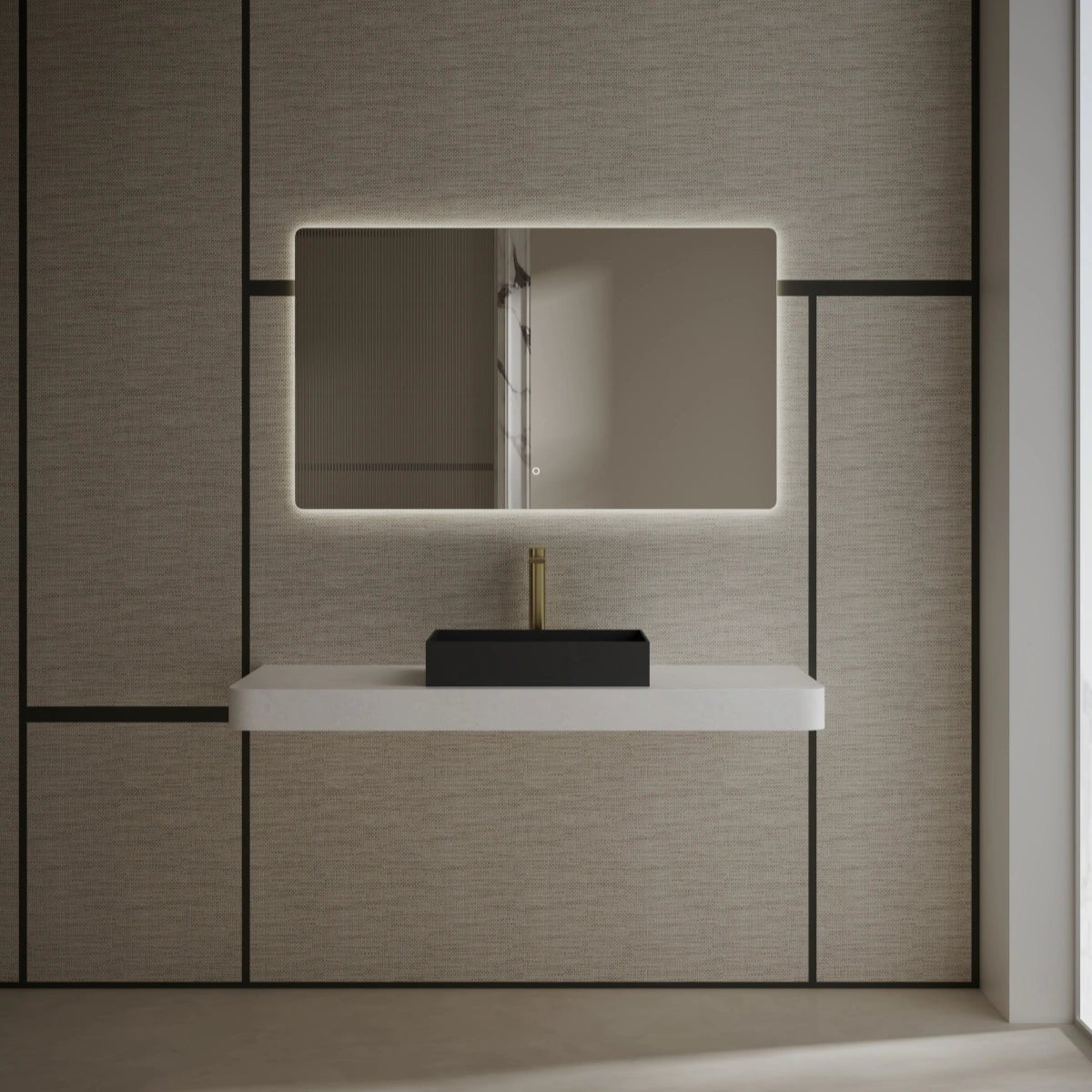 modern solid surface vessel bowl wash basin
