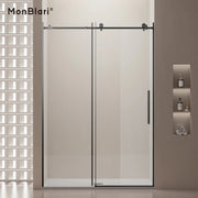modern sliding glass shower door bathroom