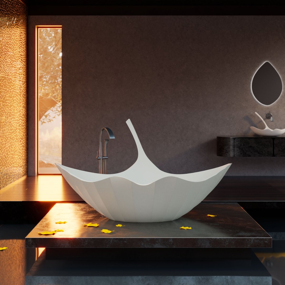 GINKNOVA Series freestanding bathtub for comfortable soaking