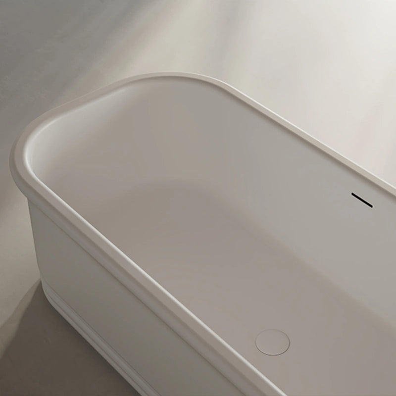 MonBlari modern solid surface freestanding bathtub
