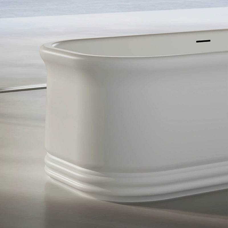 MonBlari modern solid surface freestanding bathtub