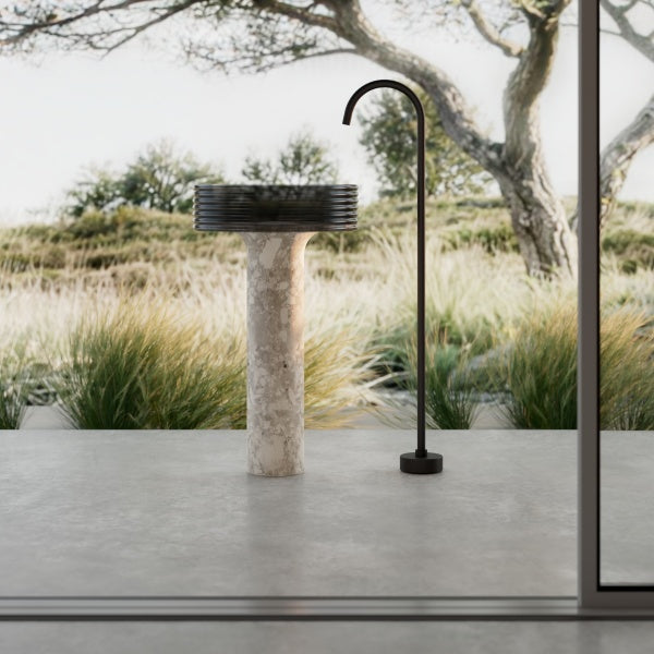 MonBlari STRATA Series Montage freestanding pedestal bathroom sink