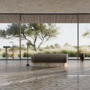 STRATA Montage sculptural marble freestanding bathtub