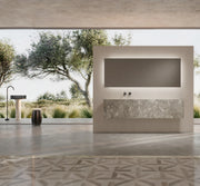 STRATA Series custom bathroom vanity set with mirror