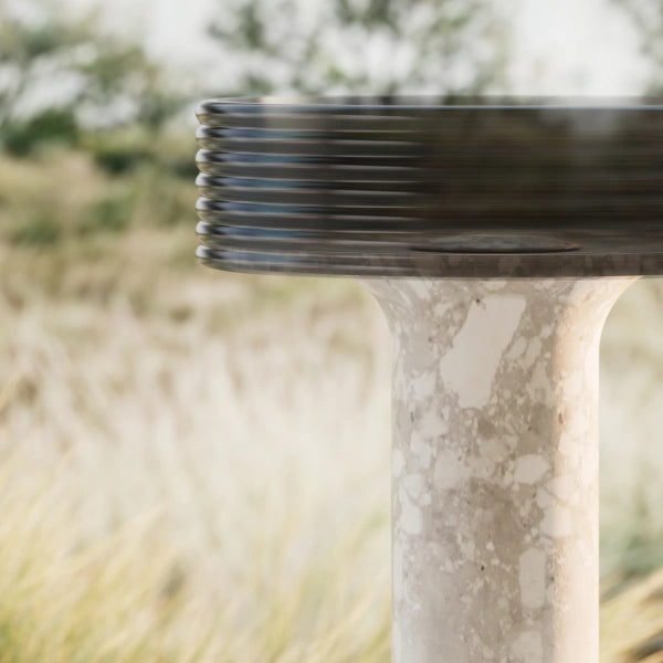MonBlari contemporary freestanding bathroom pedestal sink