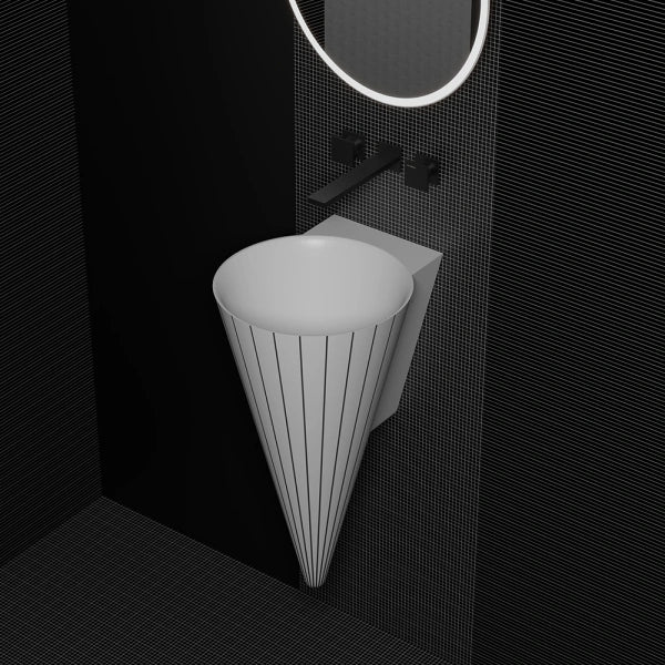SWING Series solid surface wall mount bathroom sink