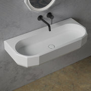 MonBlari Solid Surface Wall Mounted Bathroom Sink