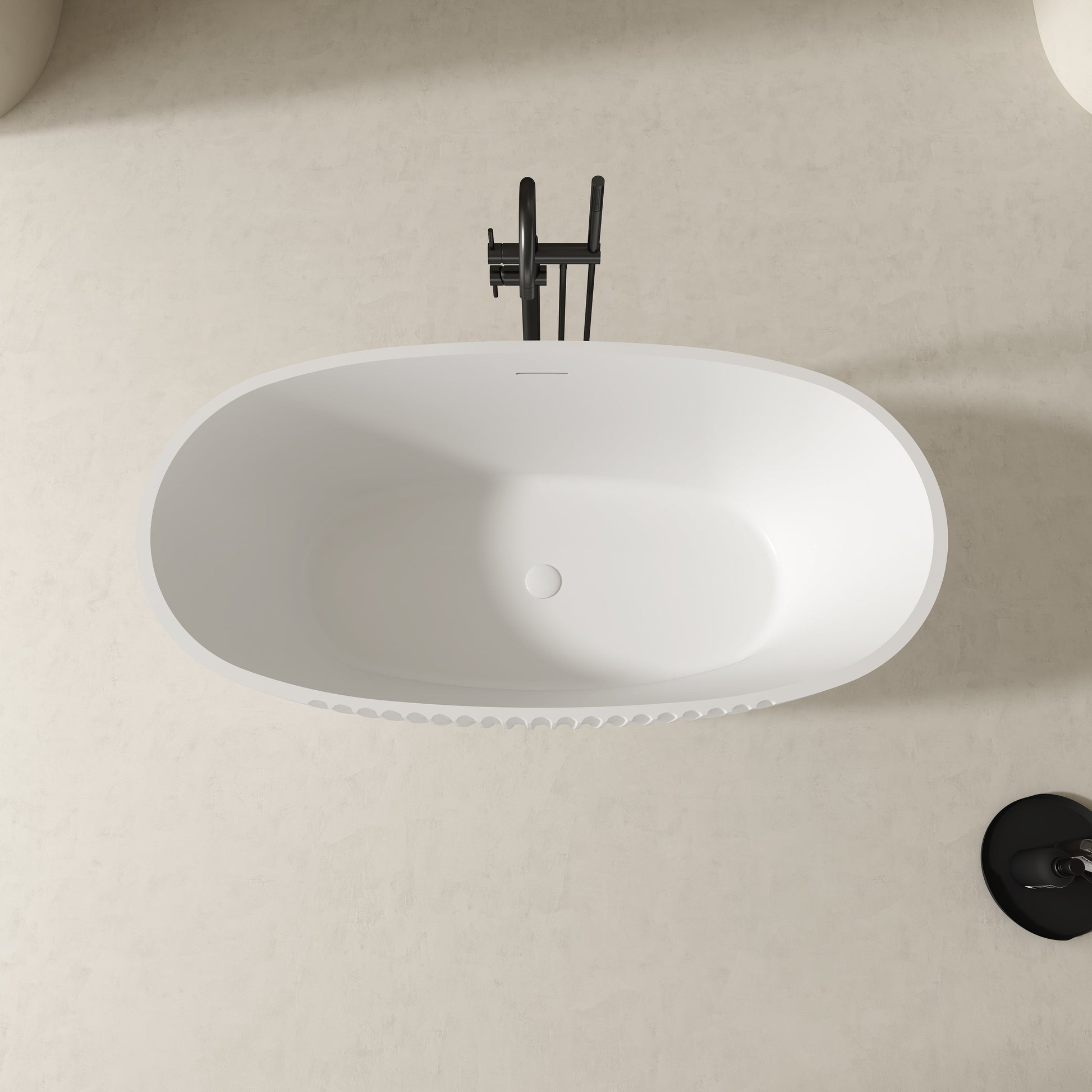 MonBlari Acrylic Freestanding Bathtub XY-5007-GW-TopView