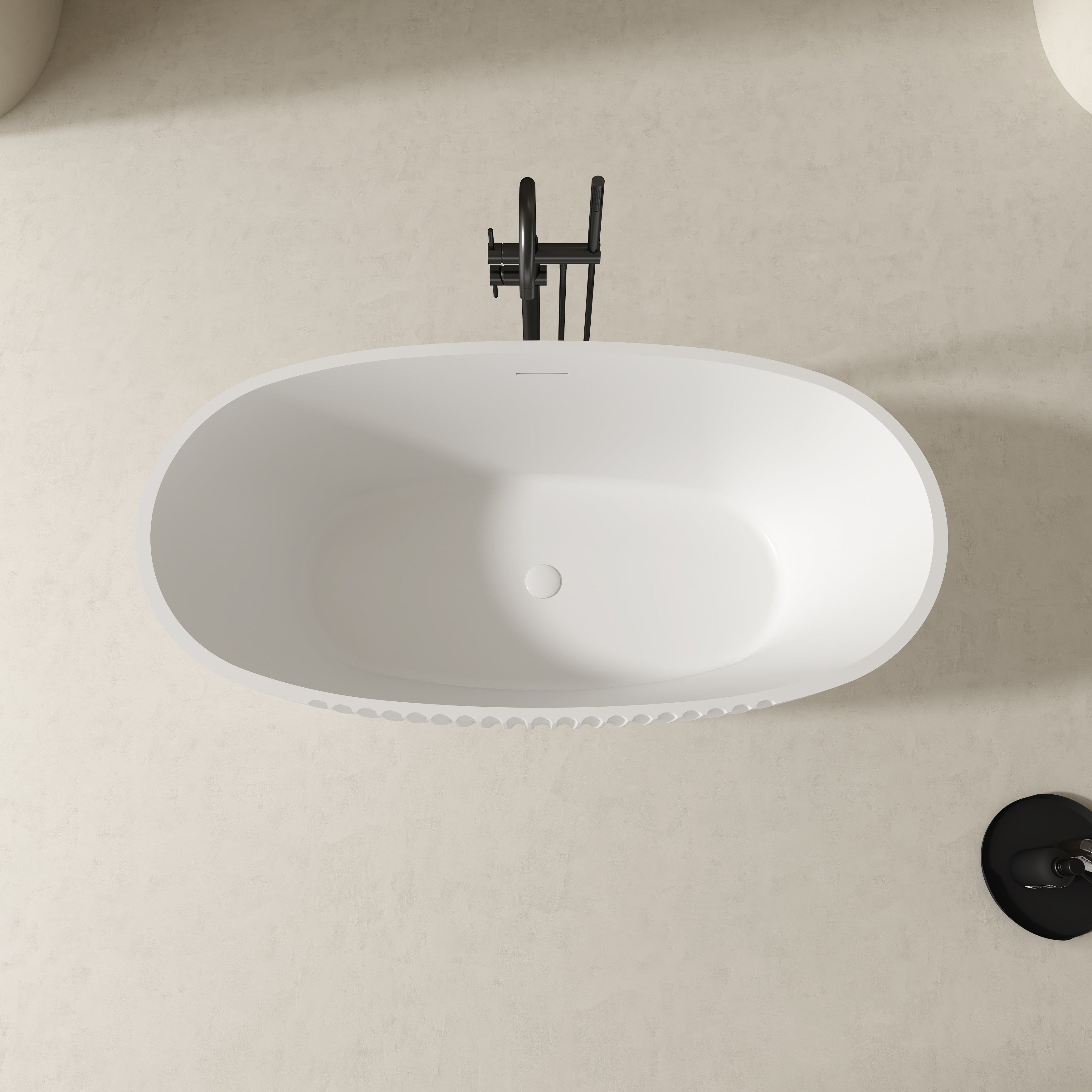 MonBlari Acrylic Freestanding Bathtub XY-5007-GW-TopView